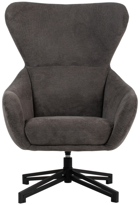 Indoormöbelset Ohrensessel Marconia dark grey & Beistelltisch Fermo 2er Set Grau